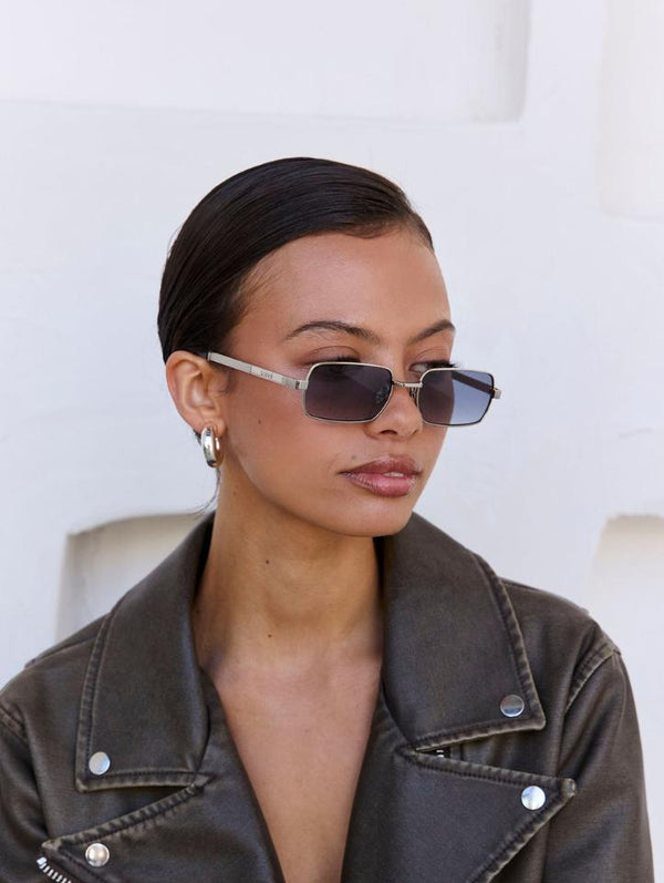 X Jordan Simek / Mile High / Silver Metal & Blue Lens - Shade Files